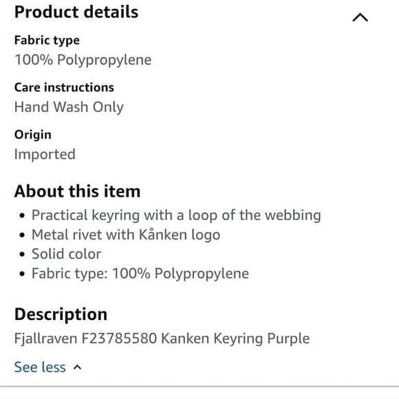 Fjallraven Kanken Key Ring FJALLRAVEN Deep Turquoise - Picture 3 of 5